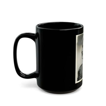 Rhonda Fleming #136 (Vintage Female Icon) Black Coffee Mug - Go Mug Yourself