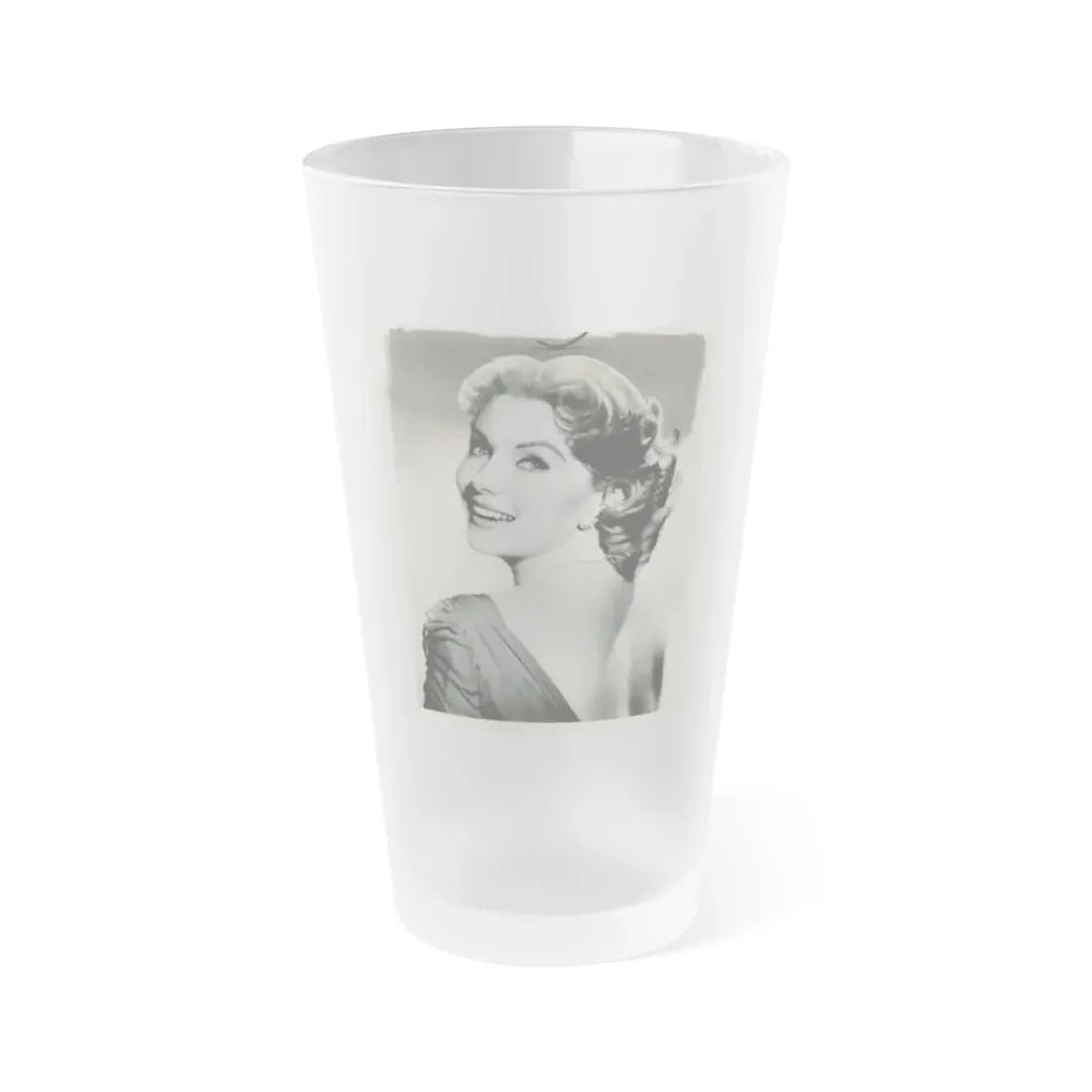Rhonda Fleming #136 (Vintage Female Icon) Frosted Pint Glass 16oz 16oz Frosted - Go Mug Yourself