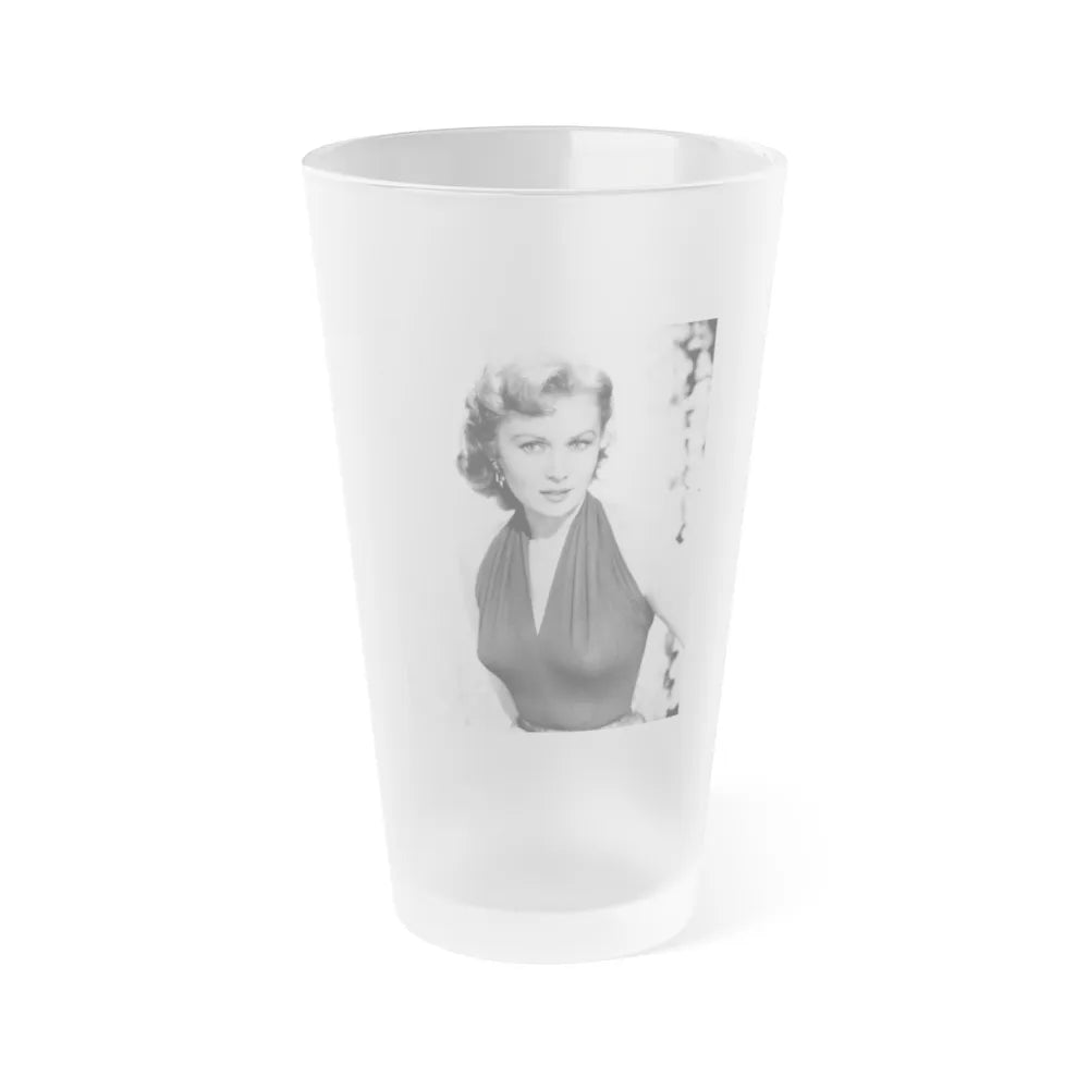 Rhonda Fleming #146 (Vintage Female Icon) Frosted Pint Glass 16oz-16oz-Frosted-Go Mug Yourself