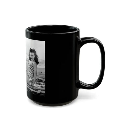 Rhonda Fleming #149 (Vintage Female Icon) Black Coffee Mug - Go Mug Yourself