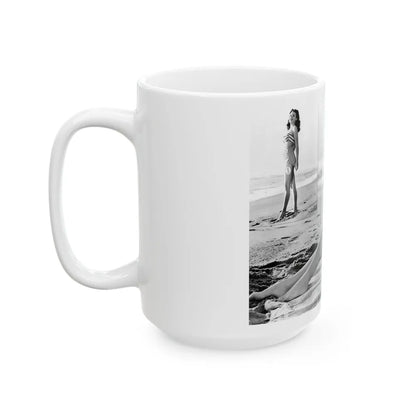 Rhonda Fleming #149 (Vintage Female Icon) White Coffee Mug-Go Mug Yourself