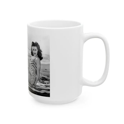 Rhonda Fleming #149 (Vintage Female Icon) White Coffee Mug-Go Mug Yourself