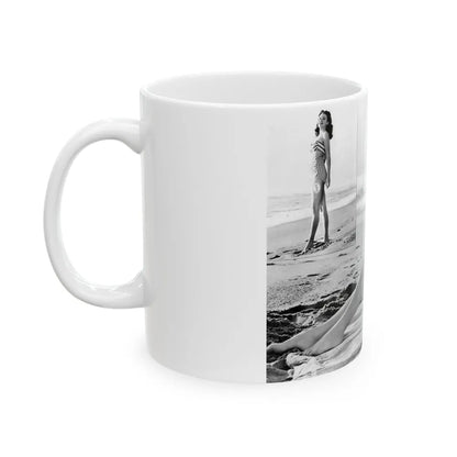 Rhonda Fleming #149 (Vintage Female Icon) White Coffee Mug-Go Mug Yourself