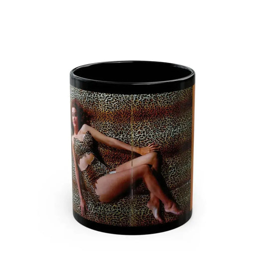 Rhonda Fleming #154 - Hollywood In Kodachrome 1940-1949 Book - 1 Color Centerfold Photo (Vintage Female Icon) Black Coffee Mug 11oz - Go Mug Yourself