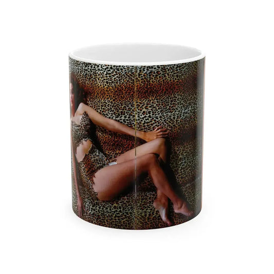 Rhonda Fleming #154 - Hollywood In Kodachrome 1940-1949 Book - 1 Color Centerfold Photo (Vintage Female Icon) White Coffee Mug 11oz - Go Mug Yourself