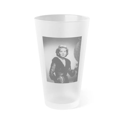 Rhonda Fleming #155 (Vintage Female Icon) Frosted Pint Glass 16oz-16oz-Frosted-Go Mug Yourself