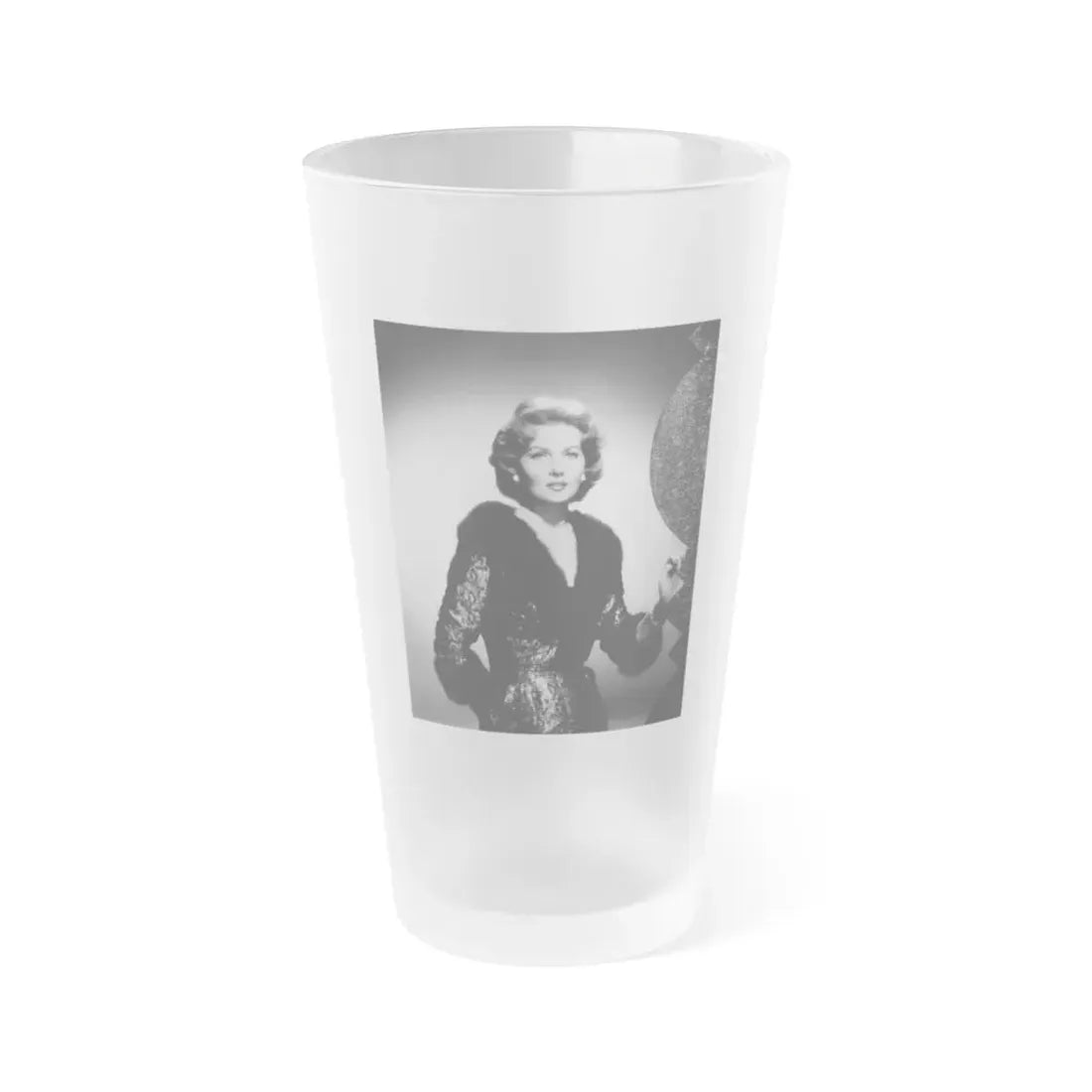 Rhonda Fleming #155 (Vintage Female Icon) Frosted Pint Glass 16oz 16oz Frosted - Go Mug Yourself