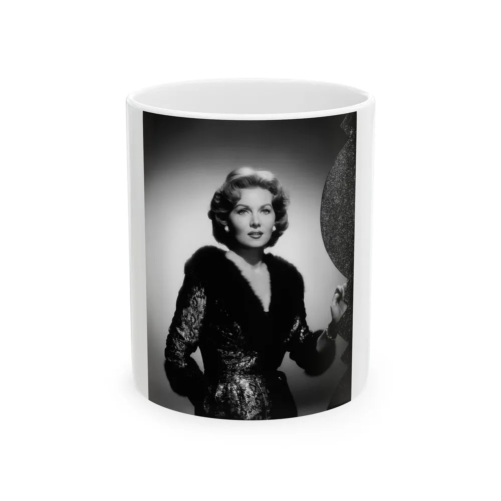 Rhonda Fleming #155 (Vintage Female Icon) White Coffee Mug-11oz-Go Mug Yourself