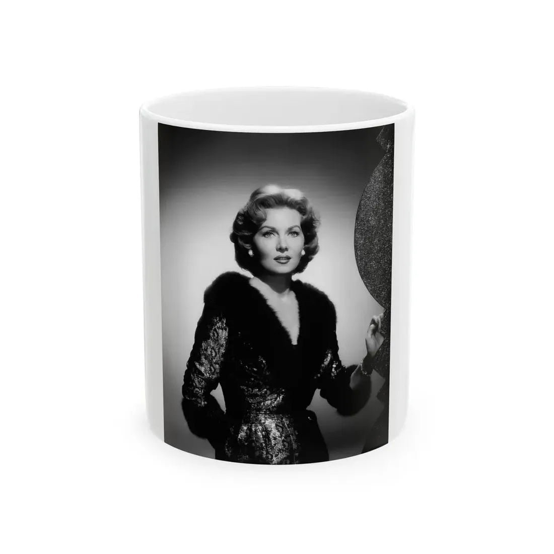 Rhonda Fleming #155 (Vintage Female Icon) White Coffee Mug 11oz - Go Mug Yourself