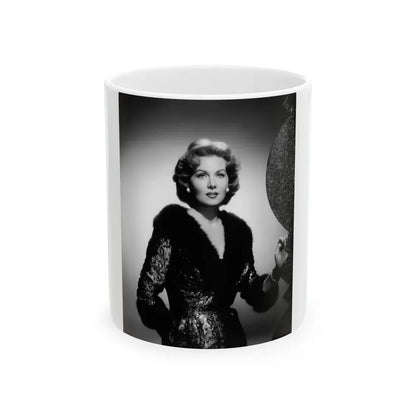 Rhonda Fleming #155 (Vintage Female Icon) White Coffee Mug 11oz - Go Mug Yourself