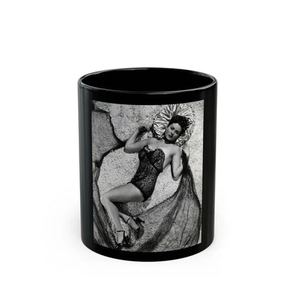 Rhonda Fleming #159 (Vintage Female Icon) Black Coffee Mug 11oz - Go Mug Yourself