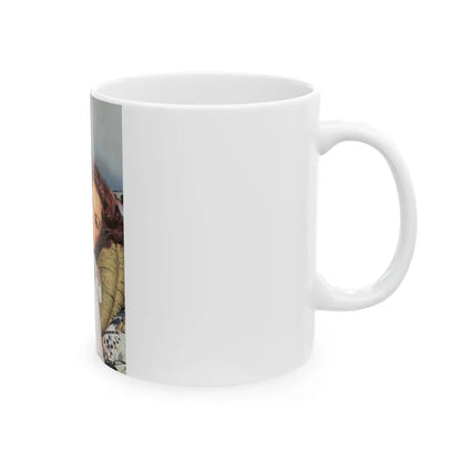 Rhonda Fleming #160 (Vintage Female Icon) White Coffee Mug - Go Mug Yourself