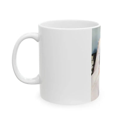 Rhonda Fleming #160 (Vintage Female Icon) White Coffee Mug - Go Mug Yourself