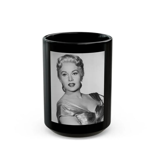 Rhonda Fleming #162 (Vintage Female Icon) Black Coffee Mug 15oz - Go Mug Yourself
