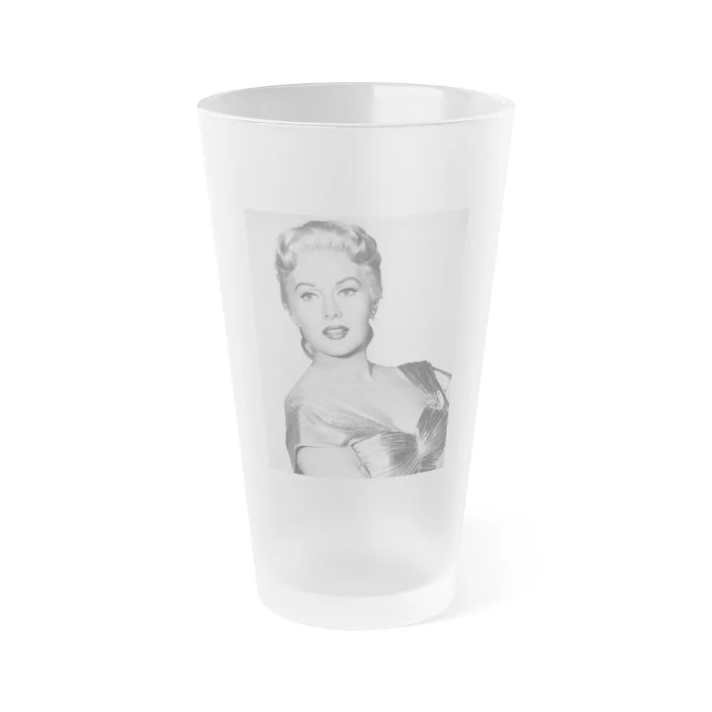 Rhonda Fleming #162 (Vintage Female Icon) Frosted Pint Glass 16oz-16oz-Frosted-Go Mug Yourself