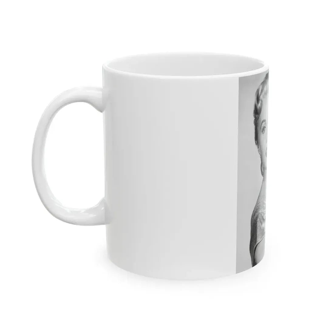 Rhonda Fleming #162 (Vintage Female Icon) White Coffee Mug - Go Mug Yourself