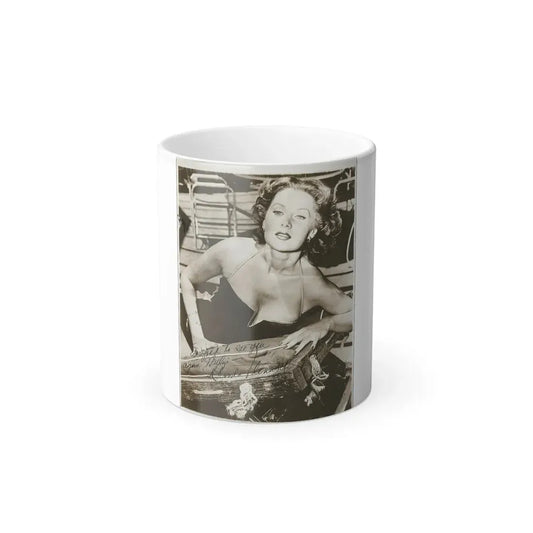 Rhonda Fleming #163 (Vintage Female Icon) Color Changing Mug 11oz 11oz - Go Mug Yourself