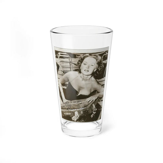 Rhonda Fleming #163 (Vintage Female Icon) Pint Glass 16oz-16oz-Go Mug Yourself