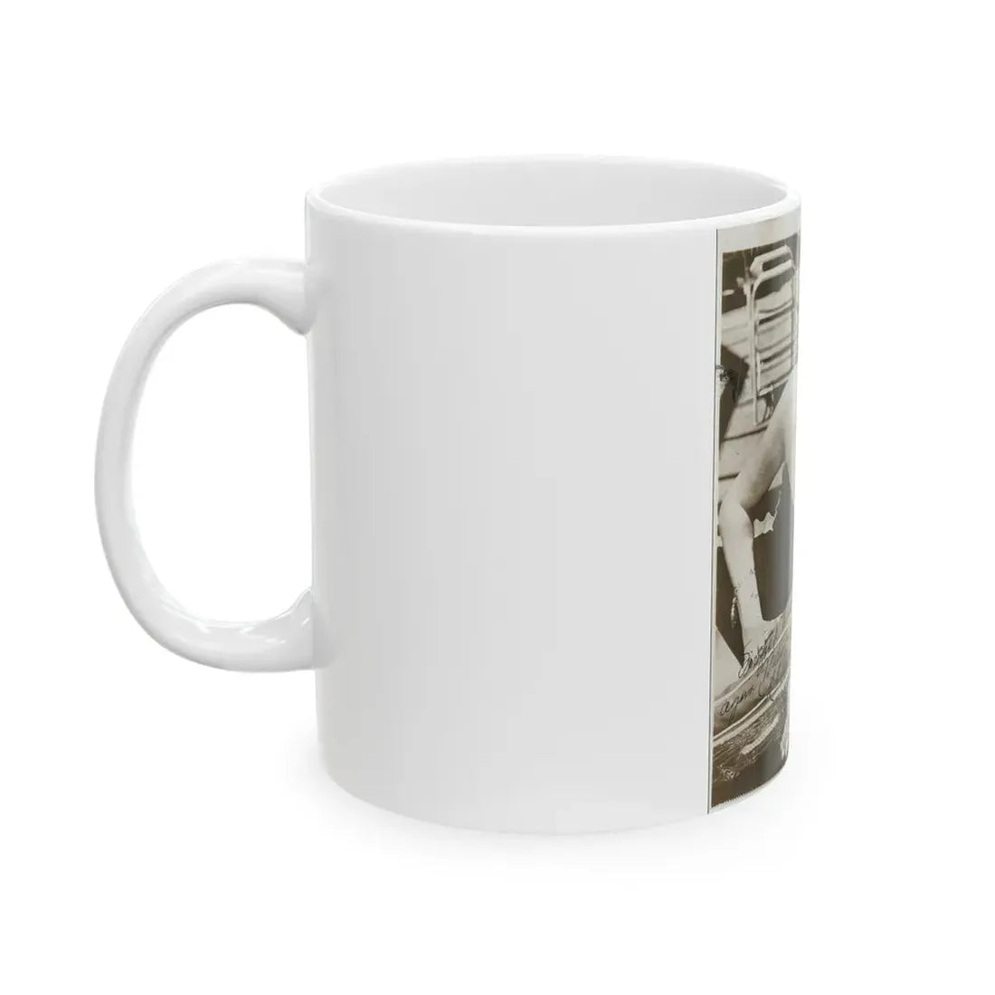 Rhonda Fleming #163 (Vintage Female Icon) White Coffee Mug - Go Mug Yourself