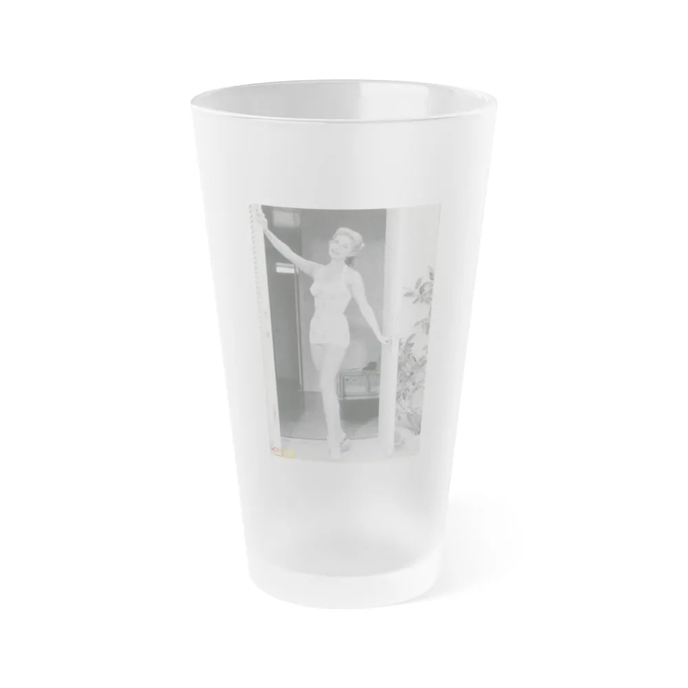 Rhonda Fleming #165 (Vintage Female Icon) Frosted Pint Glass 16oz-16oz-Frosted-Go Mug Yourself