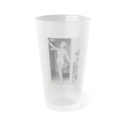 Rhonda Fleming #165 (Vintage Female Icon) Frosted Pint Glass 16oz 16oz Frosted - Go Mug Yourself