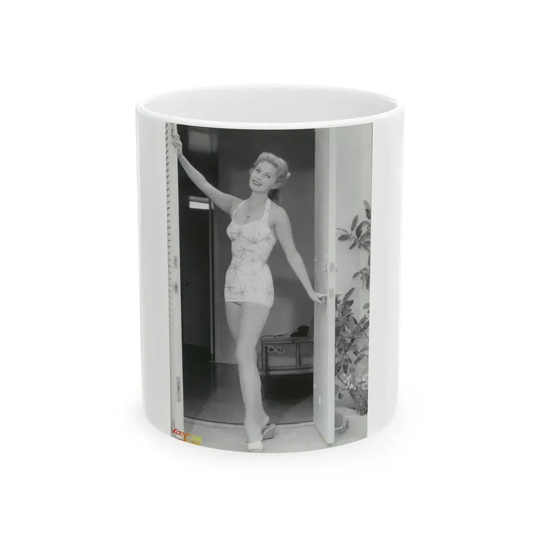 Rhonda Fleming #165 (Vintage Female Icon) White Coffee Mug 11oz - Go Mug Yourself