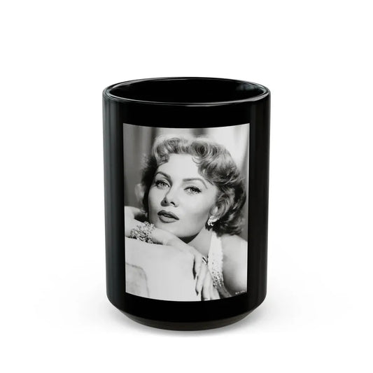 Rhonda Fleming #169 (Vintage Female Icon) Black Coffee Mug 15oz - Go Mug Yourself