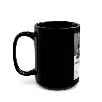 Rhonda Fleming #169 (Vintage Female Icon) Black Coffee Mug - Go Mug Yourself