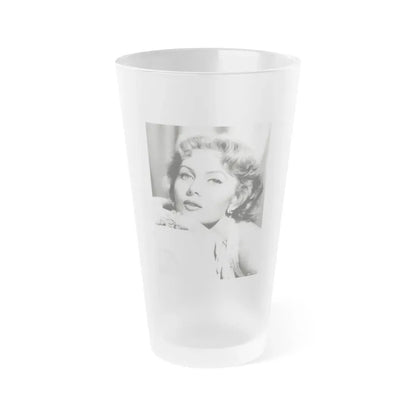 Rhonda Fleming #169 (Vintage Female Icon) Frosted Pint Glass 16oz 16oz Frosted - Go Mug Yourself