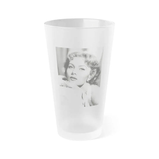 Rhonda Fleming #169 (Vintage Female Icon) Frosted Pint Glass 16oz 16oz Frosted - Go Mug Yourself