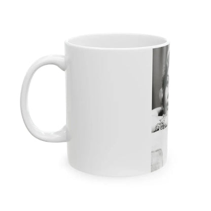 Rhonda Fleming #169 (Vintage Female Icon) White Coffee Mug - Go Mug Yourself