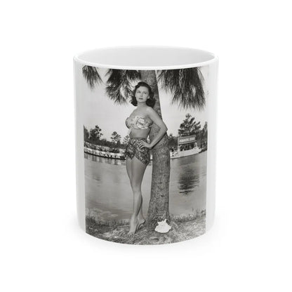 Rhonda Fleming #172 (Vintage Female Icon) White Coffee Mug-11oz-Go Mug Yourself