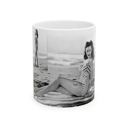 Rhonda Fleming #173 (Vintage Female Icon) White Coffee Mug-11oz-Go Mug Yourself