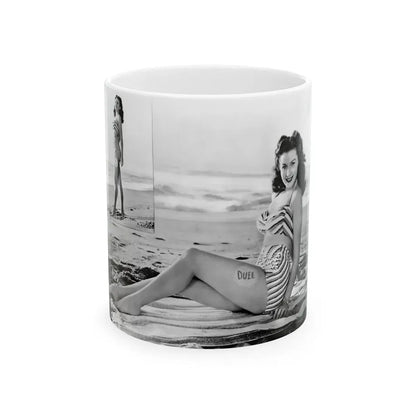 Rhonda Fleming #173 (Vintage Female Icon) White Coffee Mug 11oz - Go Mug Yourself