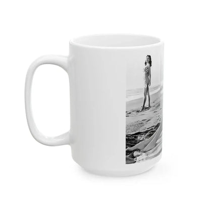 Rhonda Fleming #173 (Vintage Female Icon) White Coffee Mug - Go Mug Yourself
