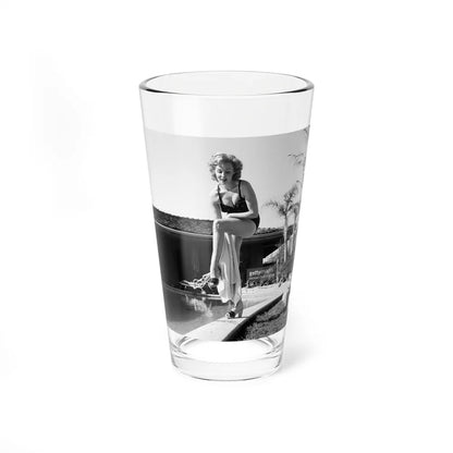 Rhonda Fleming #176 (Vintage Female Icon) Pint Glass 16oz-16oz-Go Mug Yourself