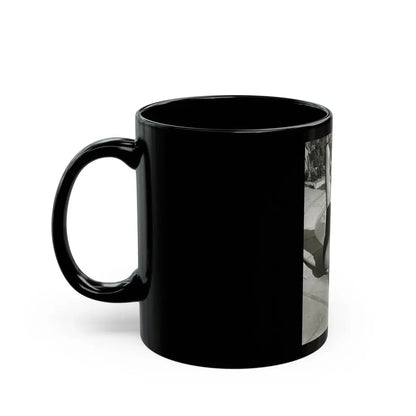 Rhonda Fleming #185 (Vintage Female Icon) Black Coffee Mug - Go Mug Yourself