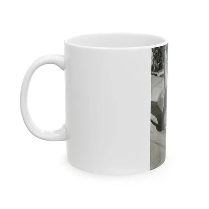 Rhonda Fleming #185 (Vintage Female Icon) White Coffee Mug - Go Mug Yourself