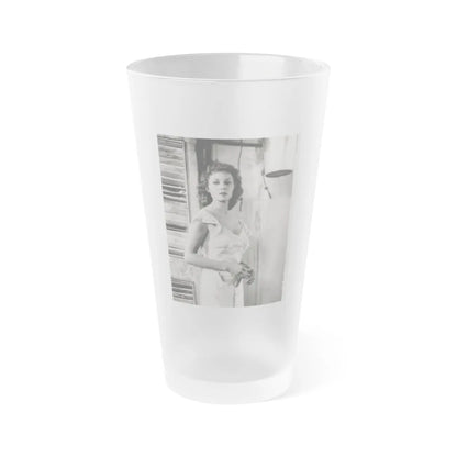 Rhonda Fleming #186 (Vintage Female Icon) Frosted Pint Glass 16oz-16oz-Frosted-Go Mug Yourself