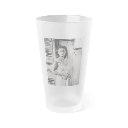 Rhonda Fleming #186 (Vintage Female Icon) Frosted Pint Glass 16oz 16oz Frosted - Go Mug Yourself