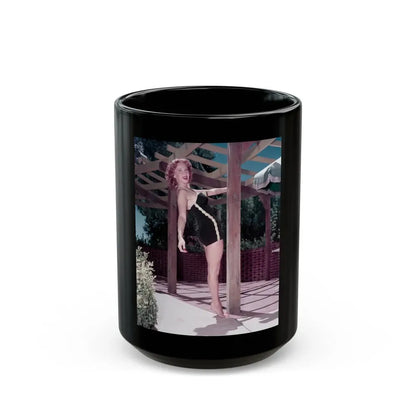 Rhonda Fleming #188 (Vintage Female Icon) Black Coffee Mug 15oz - Go Mug Yourself