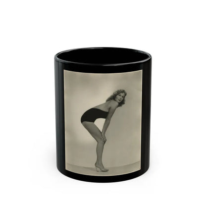 Rhonda Fleming #189 (Vintage Female Icon) Black Coffee Mug-11oz-Go Mug Yourself