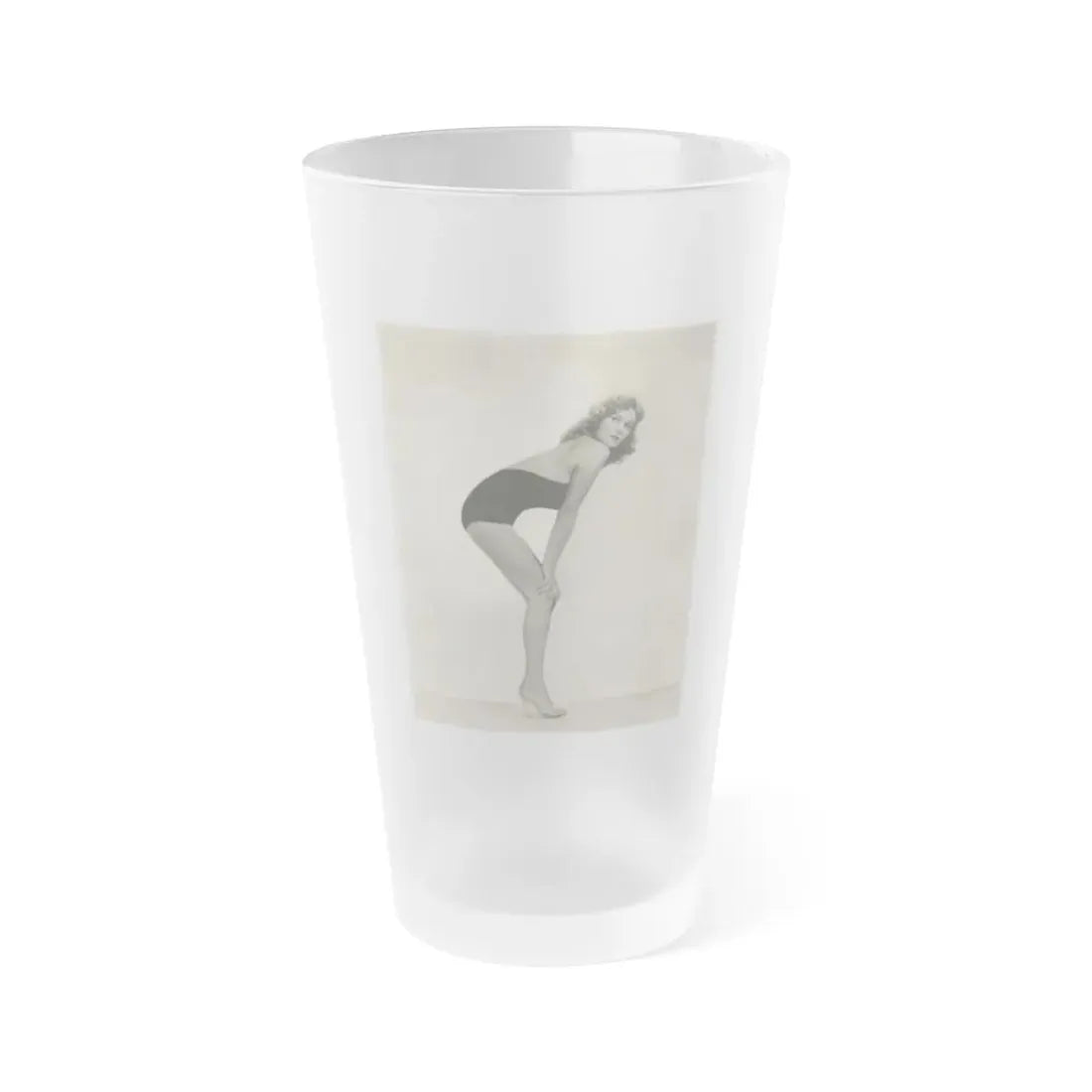 Rhonda Fleming #189 (Vintage Female Icon) Frosted Pint Glass 16oz 16oz Frosted - Go Mug Yourself