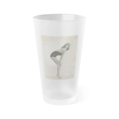 Rhonda Fleming #189 (Vintage Female Icon) Frosted Pint Glass 16oz 16oz Frosted - Go Mug Yourself