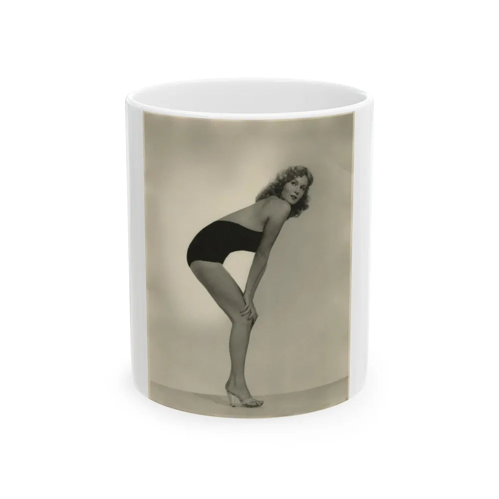 Rhonda Fleming #189 (Vintage Female Icon) White Coffee Mug-11oz-Go Mug Yourself