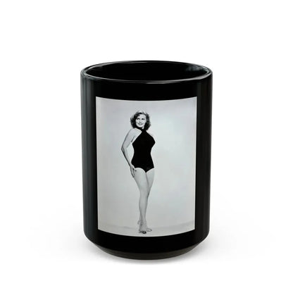 Rhonda Fleming #195 (Vintage Female Icon) Black Coffee Mug 15oz - Go Mug Yourself