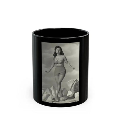 Rhonda Fleming #196 (Vintage Female Icon) Black Coffee Mug 11oz - Go Mug Yourself