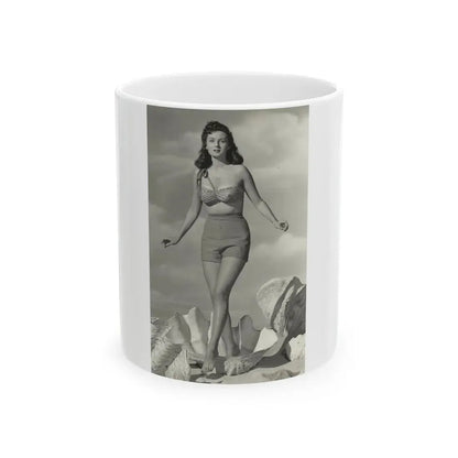 Rhonda Fleming #196 (Vintage Female Icon) White Coffee Mug 11oz - Go Mug Yourself