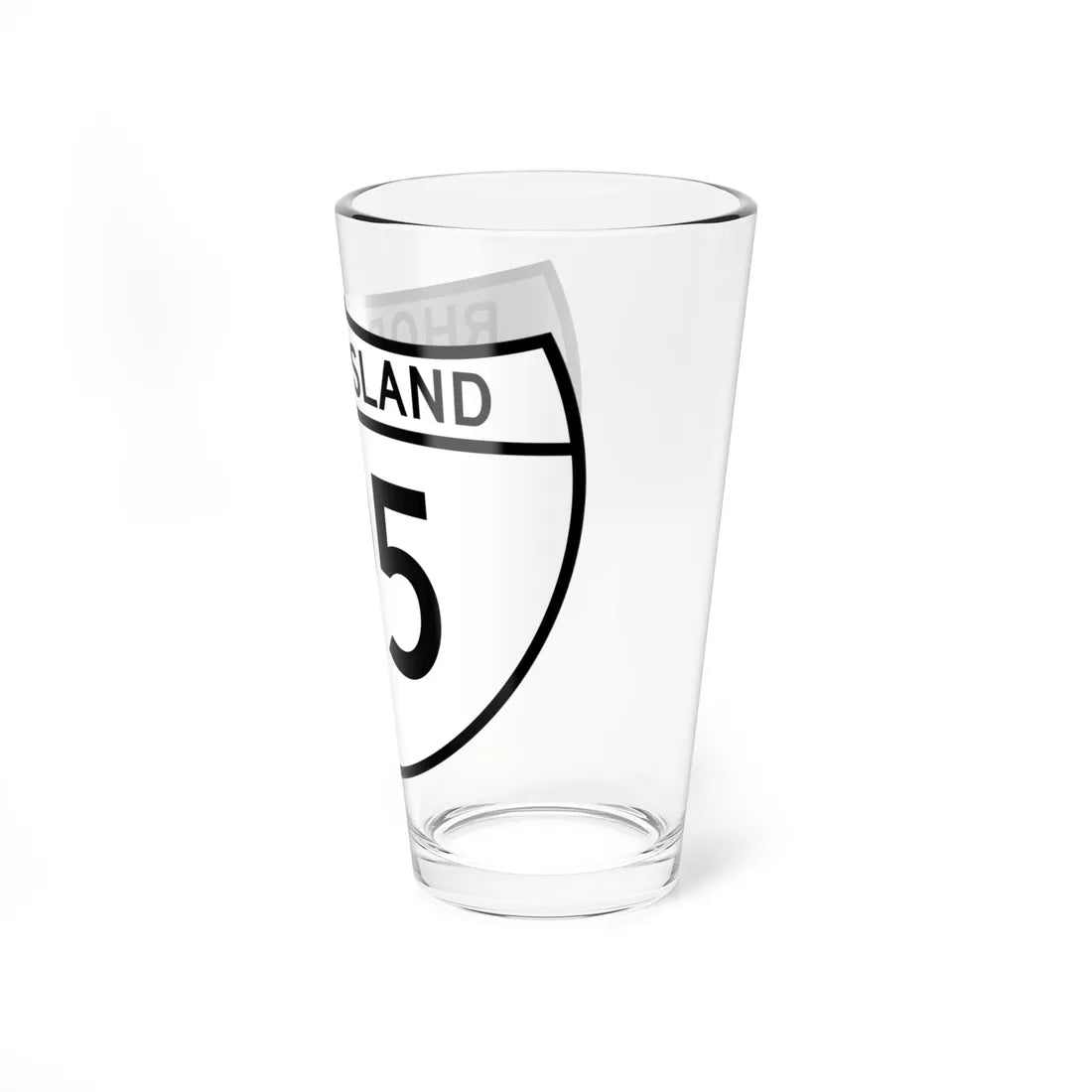 RI 195 special (Rhode Island) (Road Sign) Pint Glass 16oz - Go Mug Yourself