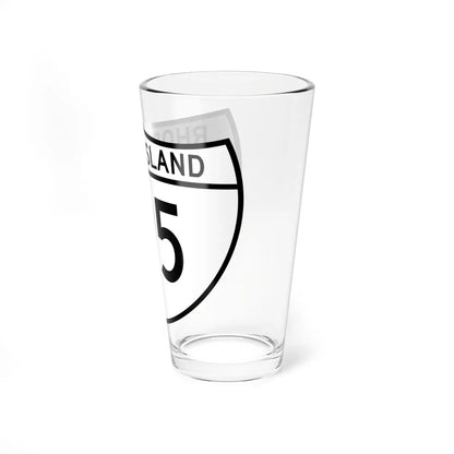 RI 195 special (Rhode Island) (Road Sign) Pint Glass 16oz - Go Mug Yourself